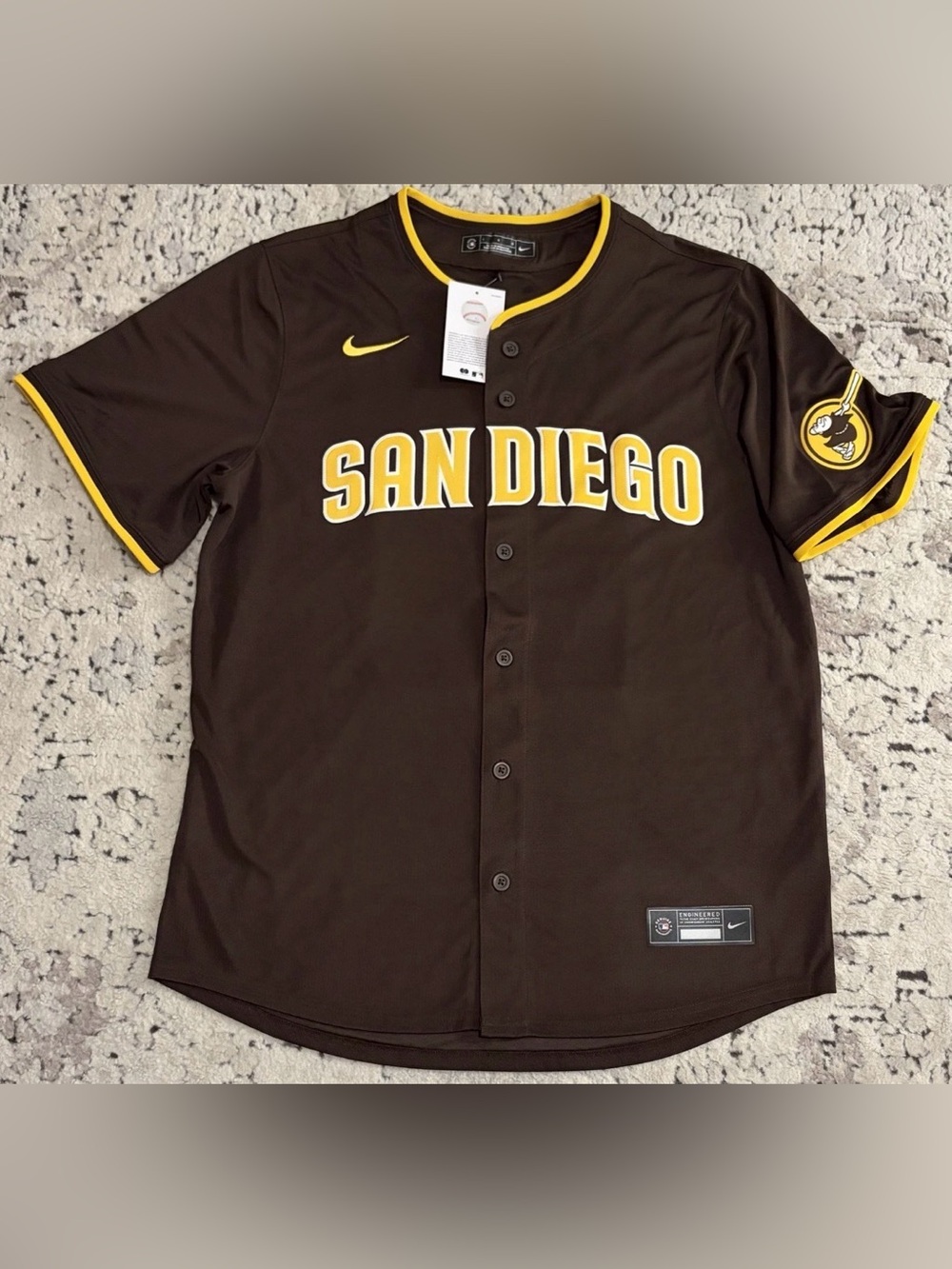 Nike San Diego Padres Yu Darvish #11 Baseball MLB Brown Jersey Men’s Sz: Large